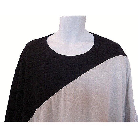 Sean John T Shirt Deadstock Color Block Black Beige Pullover NWT Mens Size 4XB - Picture 3 of 8
